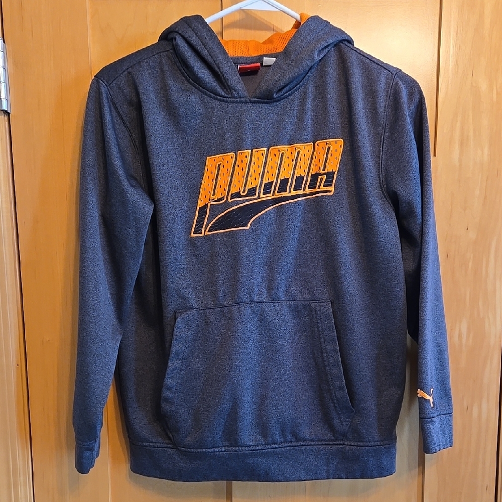 Puma Kid's Gray Hoodie Sweater